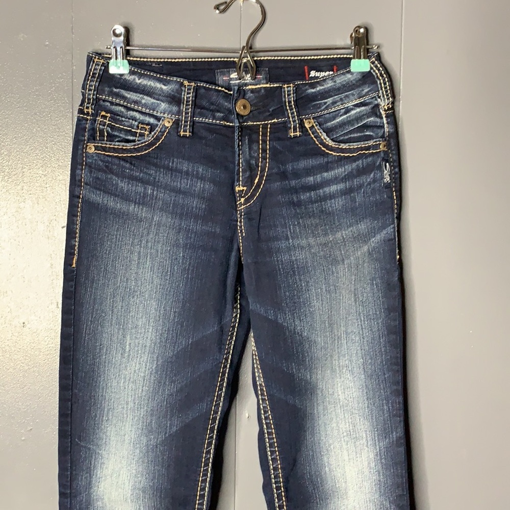 Silver Jeans Suki Slim Dark Wash Bootcut Jean - Picture 5 of 15